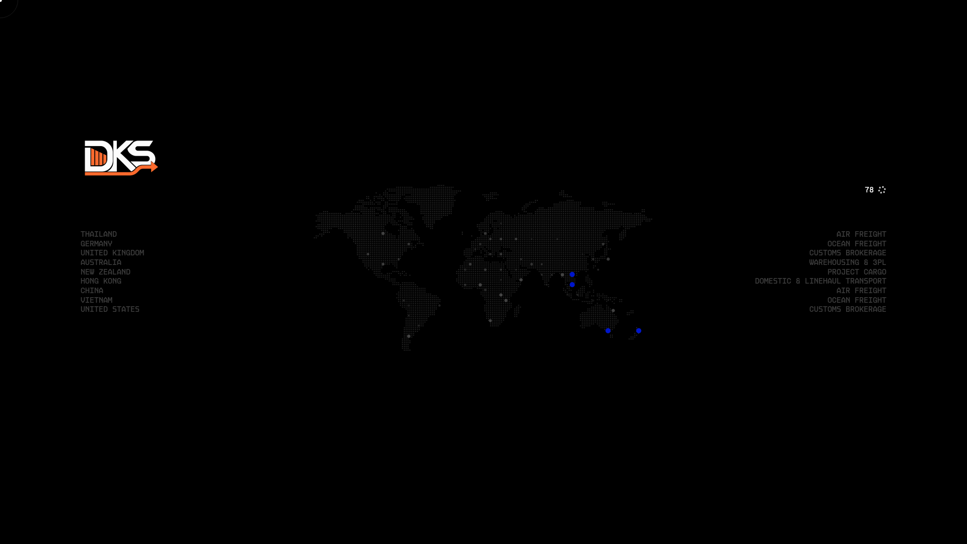 Dana Kuwait Shipping website preview