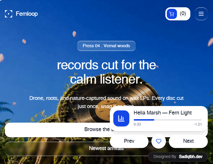 Fernloop website preview