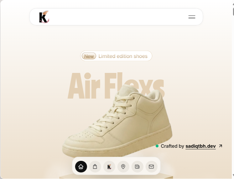 Kickz website preview